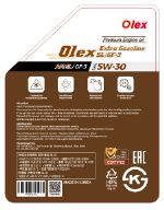 Масло моторное., 4 л. Olex Extra Gasoline SL/GF-3 5W-30 OLEX PK0101344