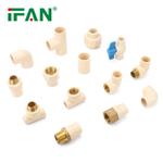 IFAN OEM Durable Using ASTM 2846 CPVC Pipe Fittings 1/2"-2" PN25 Pipe Joint Connector Plumbing Materials PVC CPVC Fittings pipe size