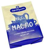 Масло сливочное "Здравушка" 82,5% / Беларусь