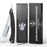 Опасная бритва для мужчин Manecode с 20 сменными лезвиями — Шаветт из нержавеющей стали с покрытием Manecode darkswordblack20 darkswordblack20