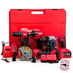 Набор 4в1: УШМ, гайковёрт, шуруповёрт, перфоратор (МИ5)