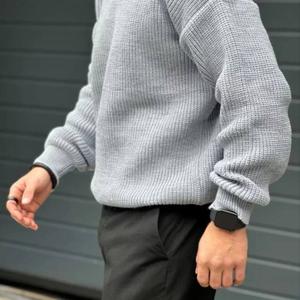 Мужской свитер с горлом и без(английская вязка)
