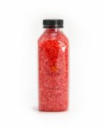 Соль для ванн с шиммером "Спелая малина" темно красная с шиммером 250г+-10г, бутылка пластик BO305-12