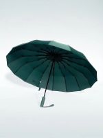 Зонт автоматический 16 спиц зеленый