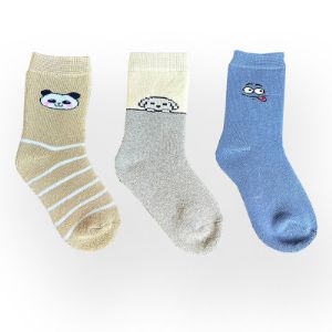 Детские махровые носочки с милым дизайном. 
Качественные теплые и очень мягкие на ощупь
Состав: 80% Хлопок 
                17% Эластан
                 3% Полиамид