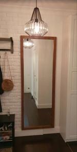 Зеркало подвесное из массива ясеня