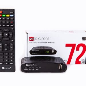 Цифровой эфирный DVB-T2/DVB-C ресивер с мультимедиа Digifors HD 72