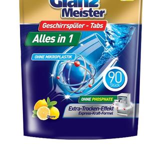 Таблетки д/пмм "GLANZMEISTER" 90шт
код товара 1207540