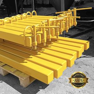 Захват лестничных маршей предназначен для монтажа лестничных маршей весом до 2,500 кг., а так же погрузки и выгрузки их из контейнера. Возможно производство захватов по техническому заданию.