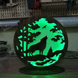 Ночник настольный волк