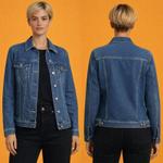 Signature Luxe Джинсовая куртка из хлопка с эластаном