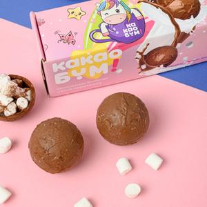 Шоколадные бомбочки с какао - 3 шт (90 гр)-Unicorn
