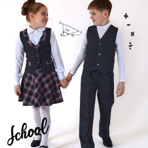 Коллекция &#34;Школа 2020&#34; . Комплекты для мальчиков и девочек. Юбки, жилеты, брюки, сарафаны для школы.