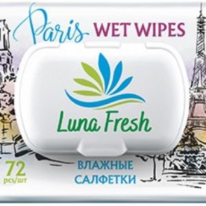 Влажные салфетки &#34;Luna Fresh&#34; очищающие Париж 72 шт.