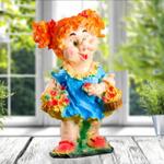 Гном девочка с цветами большая (30х28х59) гофра упаковка по 1 шт. Ландшафт.Pro 1131056