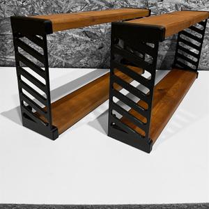 Цвет полки: мокко
Материал: дерево (хвоя)
Цвет поддержки: белый, черный
Материал: прочный пластик 
Размер:50х24х9,5