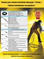 Рукова для газовых баллонов Амкадор / Резаки / Горелки пропановые воздушные /