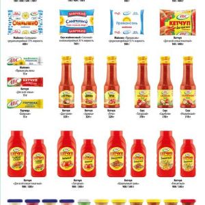 КЕТЧУПЫ, СОУСЫ. 