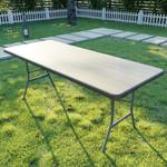 Стол складной SAMMAN Vän T для сада, дома, офиса 185×77×74 см, коричневый