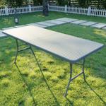 Стол складной SAMMAN Vän R для сада, дома, офиса 185×77×74 см, серый