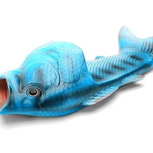 Тапочки шлепки рыбы синие