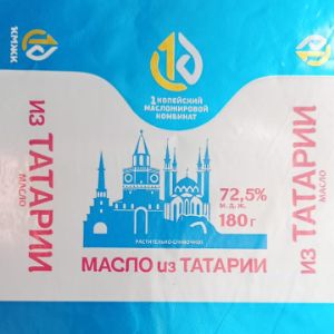 Масло растительно-сливочное из Татарии 72,5
цена: 71.00 руб / 180 гр
Ринат Ринатович
Копейск, Челябинская обл., Россия
Проверить поставщика
+Отправить сообщение
www.1kmgk.ruТовары продавца
Масло растительно-сливочное из Татарии

72,5%, в том числе массовая доля молочного жира в жировой фазе – 20%

Масса: 180 гр.

Количество в коробке: 15/30/50

Срок годности:

+ 3 (±2) °C – 35 суток

— 6 (±3) °C – 120 суток

— 16 (±3) °C – 180 суток

Упаковка: фольга