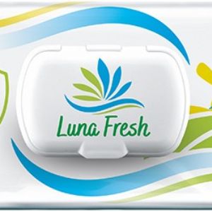 Влажные салфетки &#34;Luna Fresh&#34; антибактериальные 100 шт.