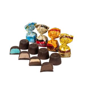 Набор конфет с алкогольной начинкой Ассорти "Royal Collection"
Конфеты со вкусом Виски, БлюКюрасао, Бейлис, Коньяк