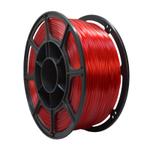 Филамент для печати Пластикофф красный прозрачный PETG 11515-15