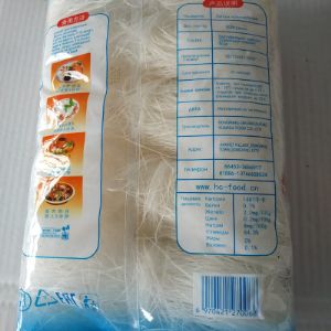 Лапша крахмальная Фунчоза
Упаковка: мешок (30 пачек по 0,5 кг). Нетто 15 кг. Срок хранения 24 месяца при температуре –30С до +25С.