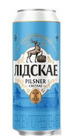Пиво светлое Лидское Пилснер 4,2% ж/б 0,45л