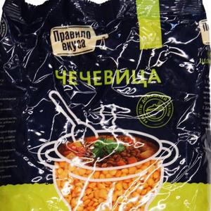 Чечевица "ПРАВИЛО ВКУСА"(красная) 0.45кг 
код товара 2225774