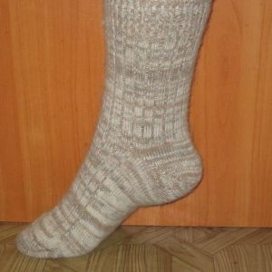 Шерстяные носки круговой вязки меланж(женские). Состав 100% шерсть ангора