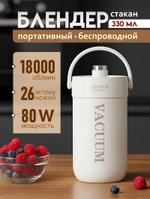 (ZK11 White) Блендер портативный беспроводной для смузи, 330 мл