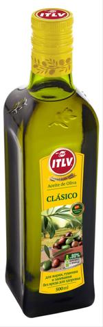 Масло оливковое натуральное ITLV Classico рафинированное, 0.5 л 61550