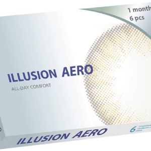 Силикон-гидрогелевые контактные линзы Illusion AERO созданы из современного

материала Silicon TRIPOLIMER, с высокой кислородной проницаемостью, препятствующей развитию гипоксии тканей глаза.

Благодаря асферическому дизайну обеспечивают четкое зрение даже при низкой освещённости.  Линзы Illusion AERO располагают UV-фильтром, защищающим глаза от вредоносного воздействия ультрафиолетового излучения. 
Предназначены для дневного ношения, с ежемесячным графиком замены.