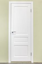 Межкомнатная дверь массив сосны М5.1дг белый воск