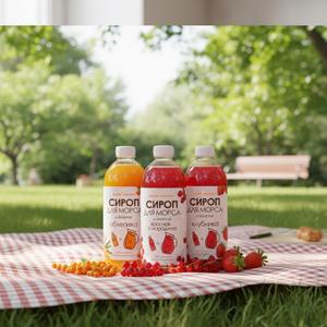 Ягодный сироп для морсов и десертов Кэнди-Шмэнди производство Калининград