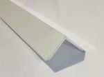 Угол алюминиевый отделочный белый глянцевый 20*20 (Испания) 2м