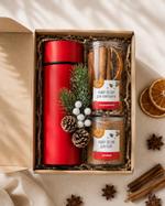Подарочный набор специй Idea Gift PREMIUM для глинтвейна, специи для кофе, термос 1т1г