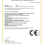 Сертификат качества СЕ