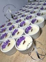 Ароматическая свеча в гипсовом подсвечнике