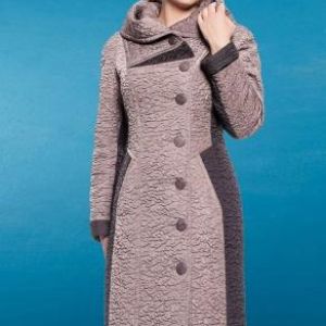 №225. Пальто женское прилегающего силуэта из плащевой стеганой ткани