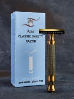 Т образная бритва Pearl Shaving L-55 Antique Brass L-55 Antique Brass