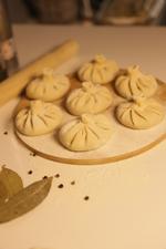 Хинкали с сыром и грибами