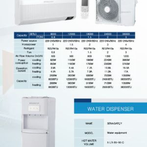 Сплит система и кулер для воды