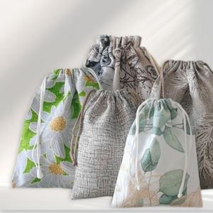 Мешочки из рогожки с полиэфирным шнуром