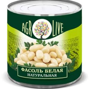 Фасоль 0.400/220х12 красная и белая нат.  Agrolive вс ГОСТ жб Домат