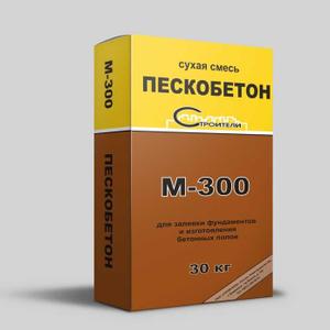 Пескобетон М-300 применяется как мелкозернистый бетон для заливки фундаментов, изготовления высокопрочных напольных  стяжек различной толщины, в качестве несущего слоя полов, при обустройстве жилых, общественных и производственных помещений, гаражей, при монтажно-кладочных работах, для возведений и ремонта бетонных стен и оснований. Обеспечивает высокое качество строительных работ.