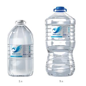 Чистая вода ТМ Лебёдушка БИОС без газа 5литров и 9 литров